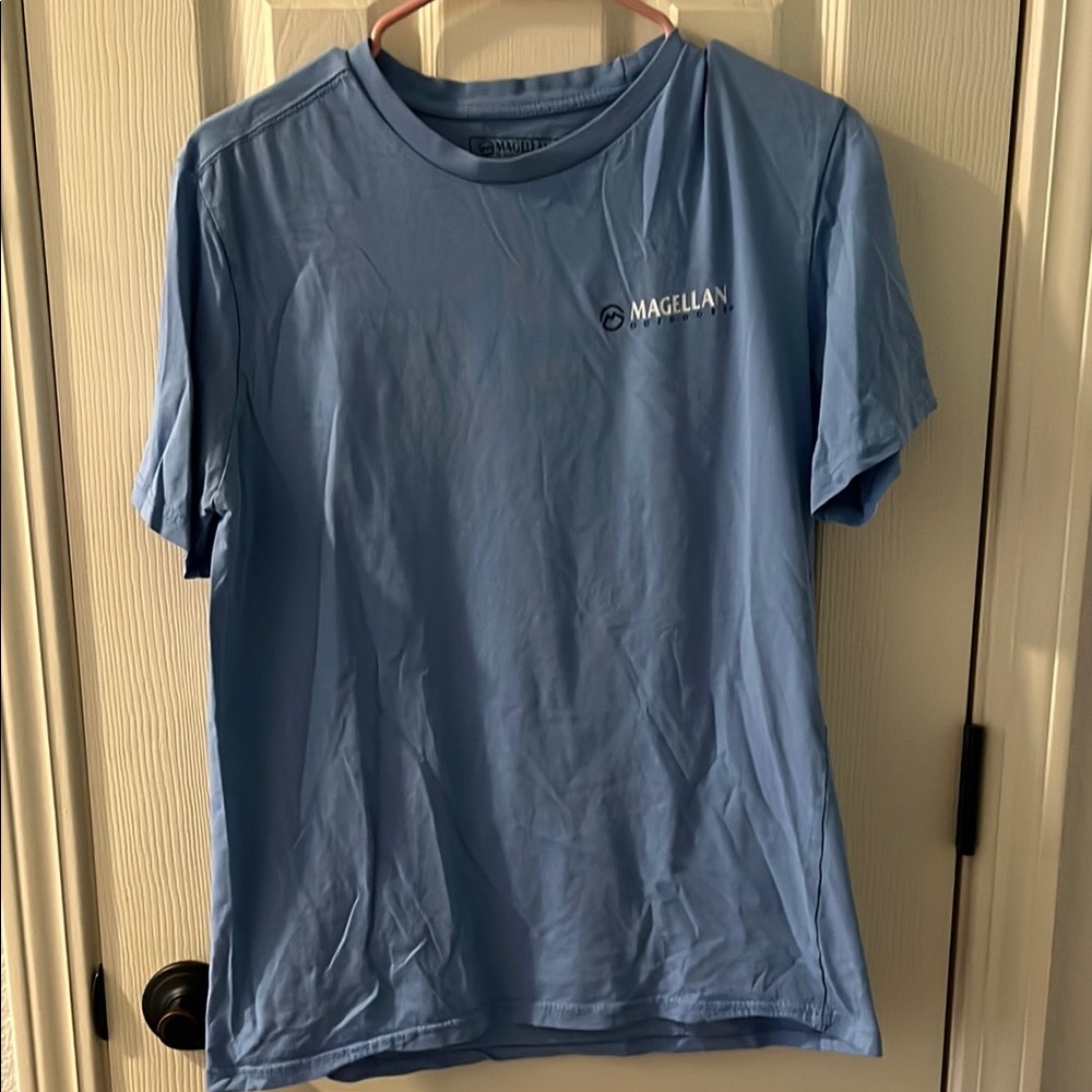 Magellan Outdoors Blue Short Sleeve Tees